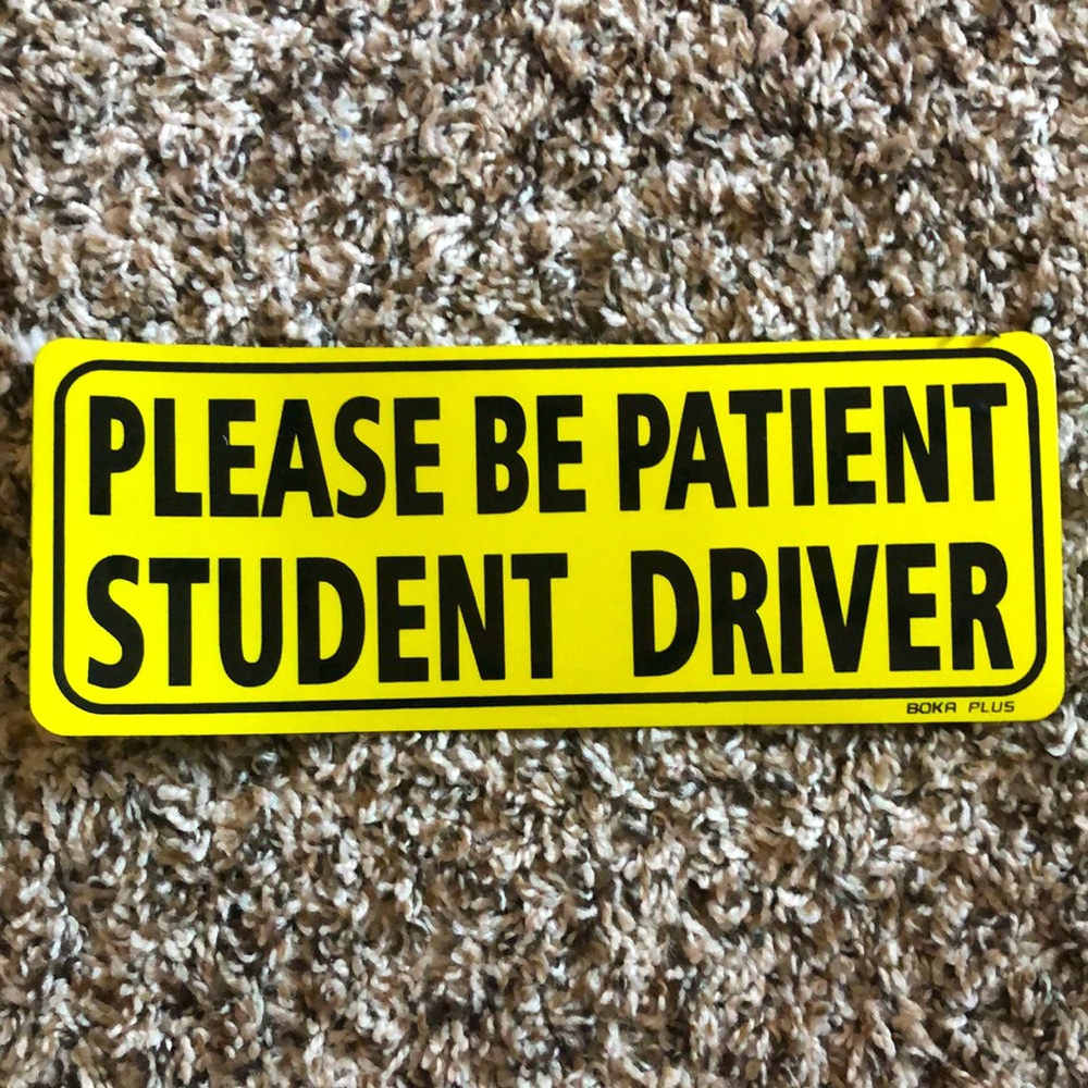 Magnetic Car Student Driver Sign